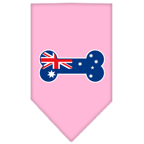 Bone Flag Australian Screen Print Bandana Light Pink Small